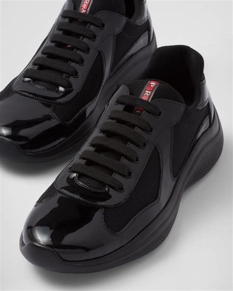 prada americas cup sneakers black